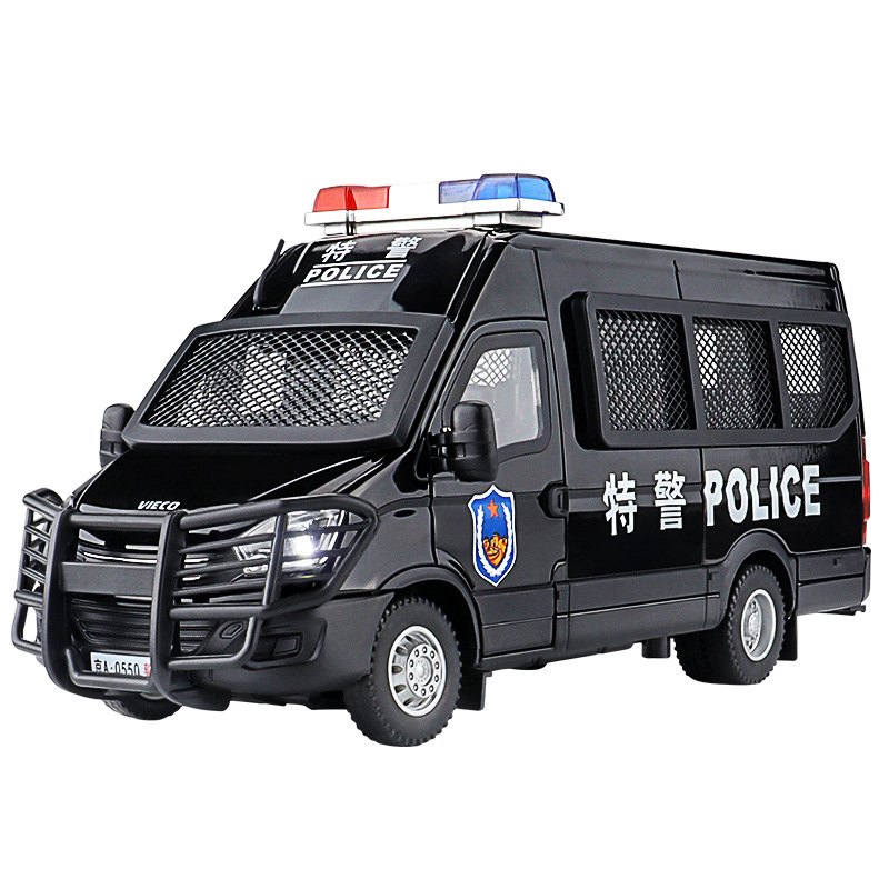 Home Security Police - 1:24 합금 이베코 SWAT 폭동 진압