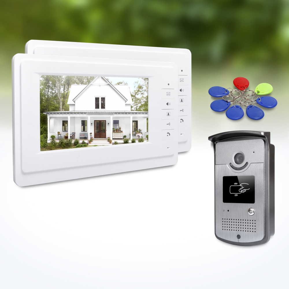 Home Security Video - 1개의 실외 카메라, 2개의 실내 모니터,