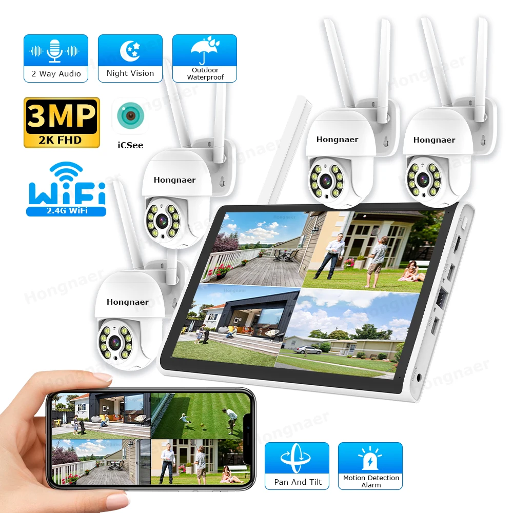 Home Security Video - 2026 홍나르 3MP 4채널 WiFi 홈