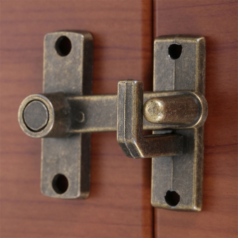 Door Chain Guard - 빈티지 앤틱 청동 슬라이딩 창문 도어