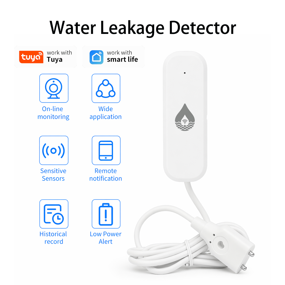 Home Security And Monitoring - YFK WiFi/Zigbee 누수 경보 센서 Tuya