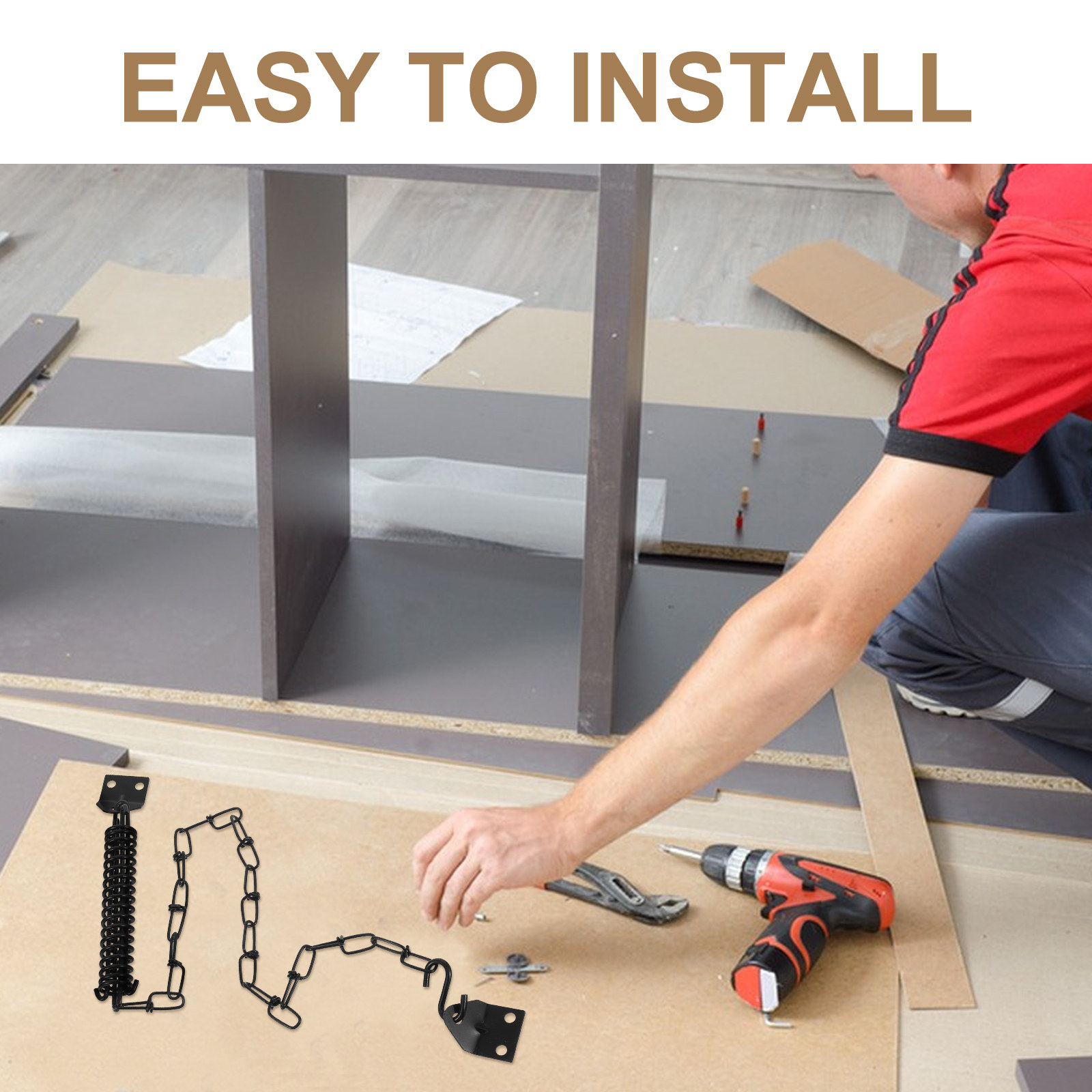 2세트 미국식 손잡이 방풍 체인 도어 가드 스테인레스  - Door Chain Guard 리뷰 및 가격