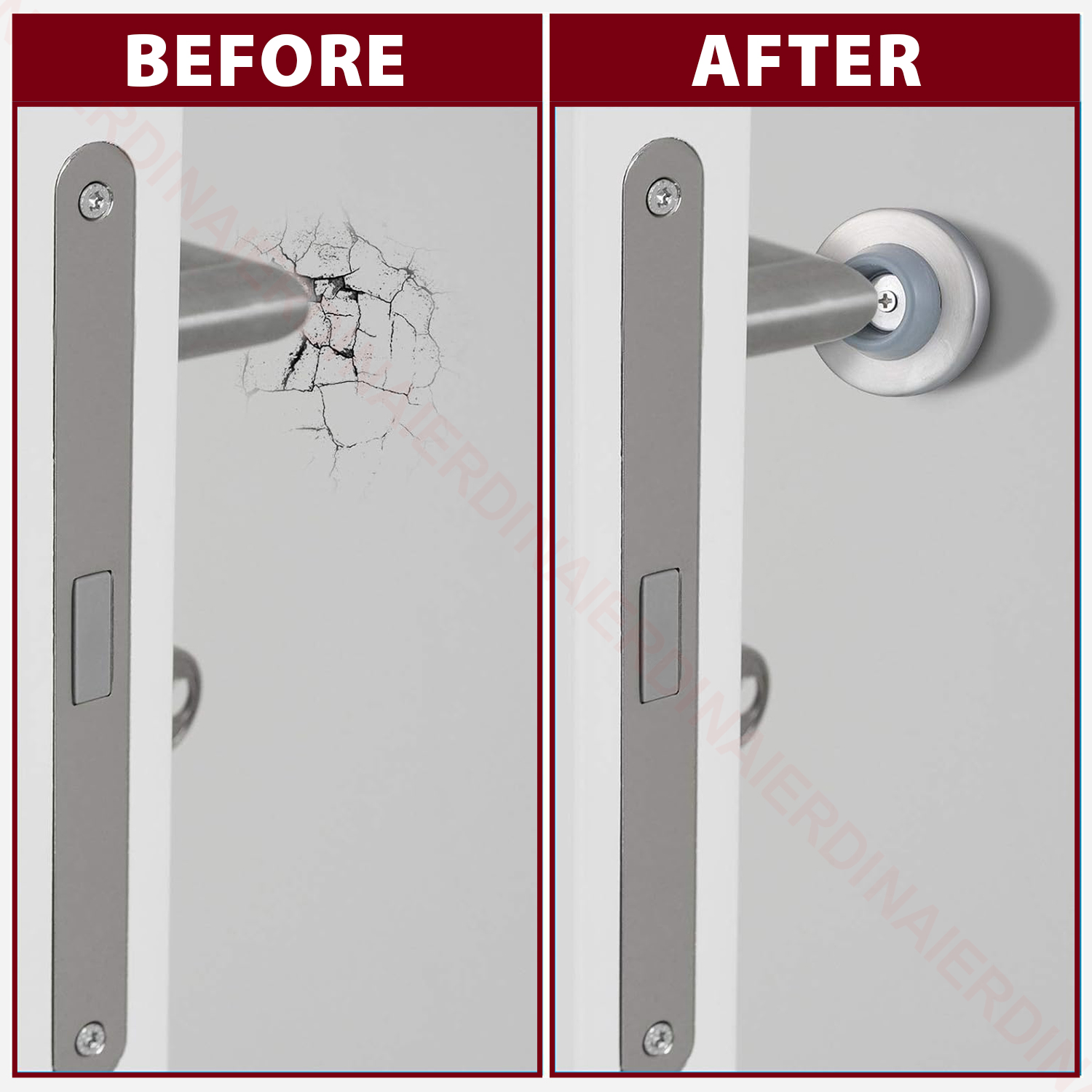 NAIERDI 고무 문짝 스톱 오목한 벽 문짝 스토퍼, - Door Chain Guard 리뷰 및 가격
