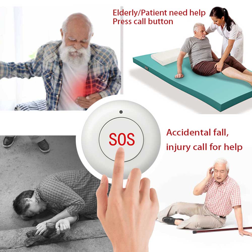 무선 SOS 버튼 스마트 홈 게이트 보안 초인종 433 - Home Security Company 리뷰 및 가격