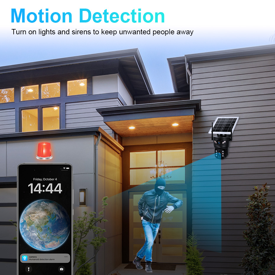 KERUI 6MP 4G SIM WiFi 태양광 카메라  - Home Security Video 리뷰 및 가격