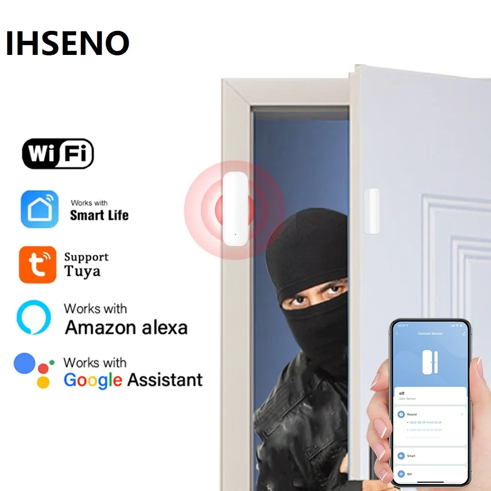 iHseno Tuya WiFi 도어 센서 창문 센서 스 - Window Alarm Sensor 리뷰 및 가격