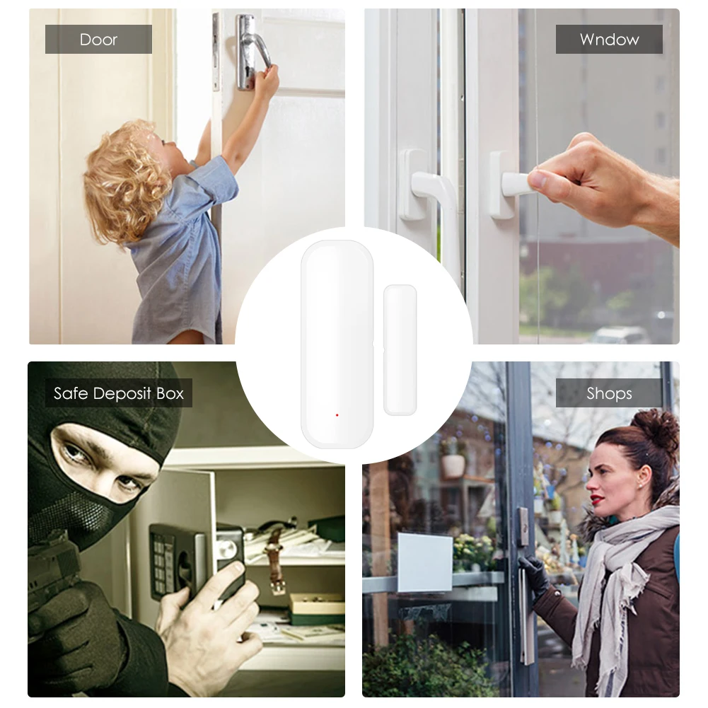 iHseno Tuya WiFi 도어 센서 창문 센서 스 - Window Alarm Sensor 리뷰 및 가격
