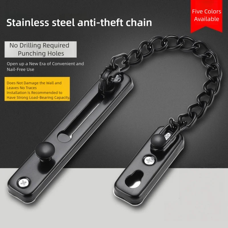 호텔 및 가정용 스테인리스 스틸 안티락 도어 체인, 방 - Door Chain Guard 리뷰 및 가격
