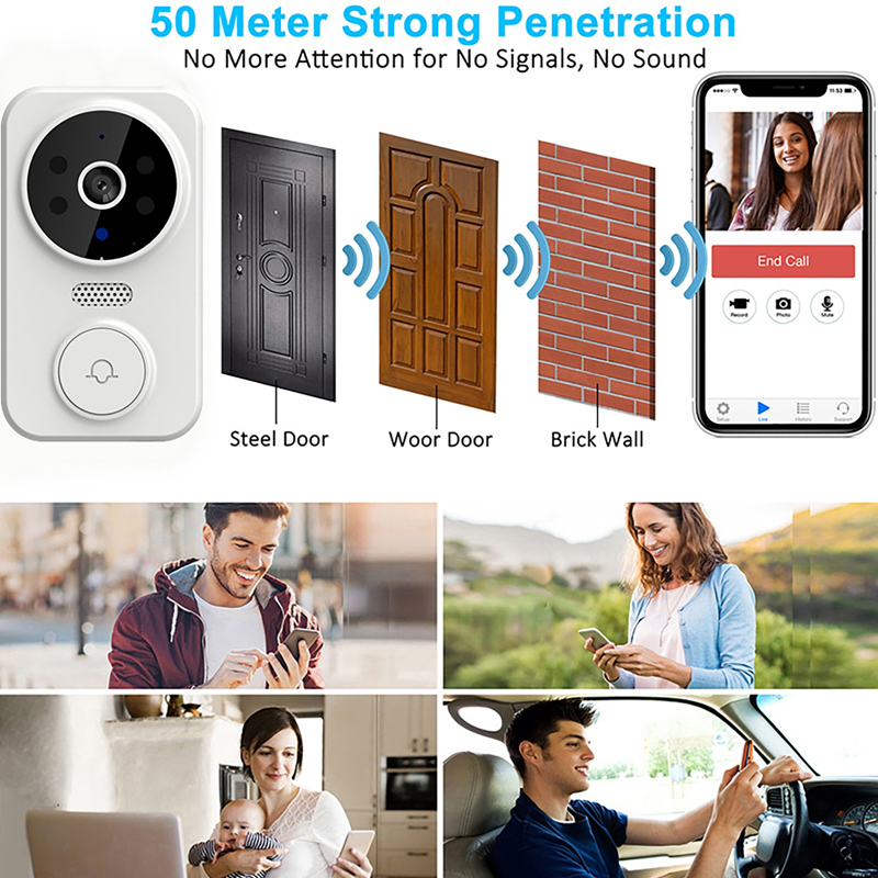 WiFi 스마트 비디오 초인종 카메라 야간 투시경 스마 - Home Security No Wifi Needed 리뷰 및 가격