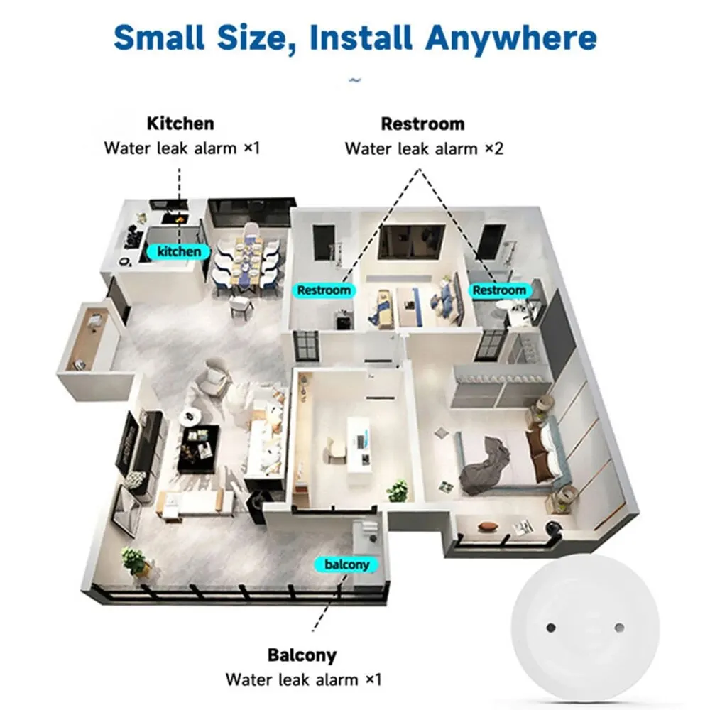 Zigbee3.0 스마트 누수 센서 스마트 라이프 앱  - Home Security And Monitoring 리뷰 및 가격