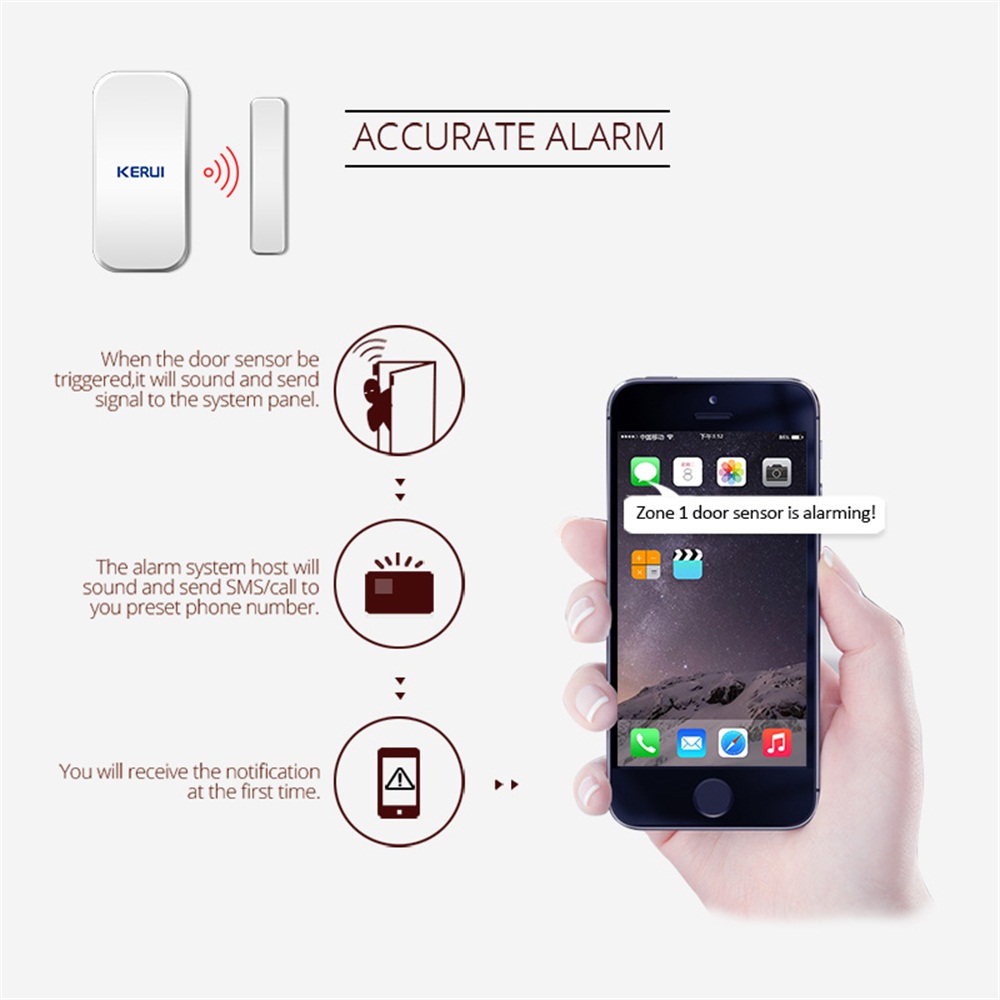 KERUI D035 433MHz 무선 창문 자석 센서  - Window Alarm Sensor 리뷰 및 가격