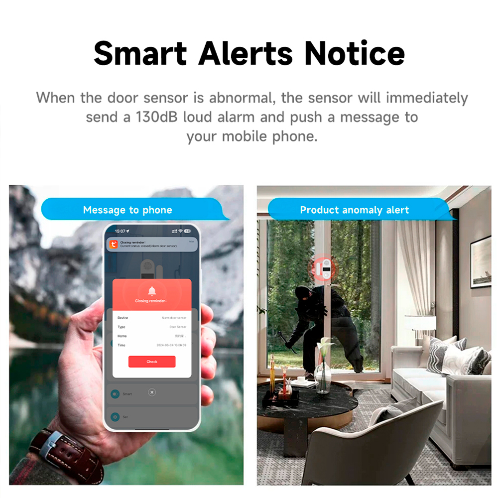 Tuya Zigbee 무선 도어 윈도우 접촉 센서 13 - Window Alarm Sensor 리뷰 및 가격