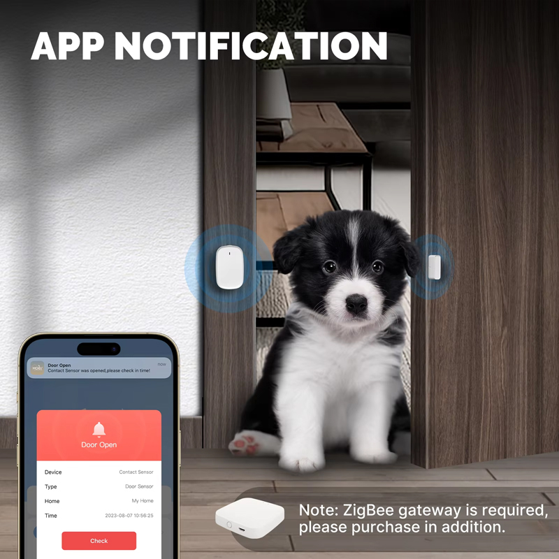 MOES Tuya ZigBee 스마트 창문 게이트 센서 - Home Security Company 리뷰 및 가격