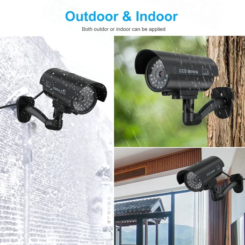 시뮬레이션 가짜 총알 카메라 모형 카메라 야외 LED  - Home Security Video Cameras 리뷰 및 가격