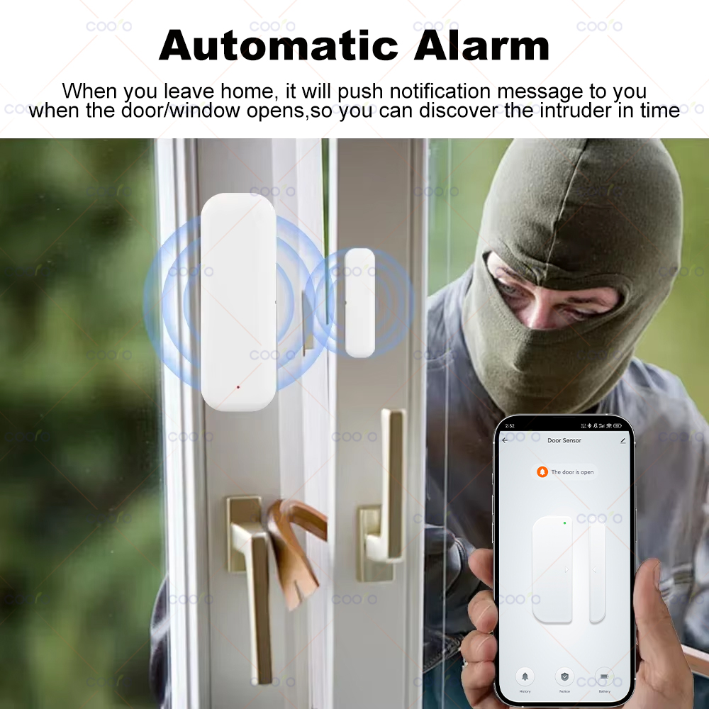 Zigbee 3.0 도어 윈도우 센서 스마트 보안 알람 - Window Alarm Sensor 리뷰 및 가격