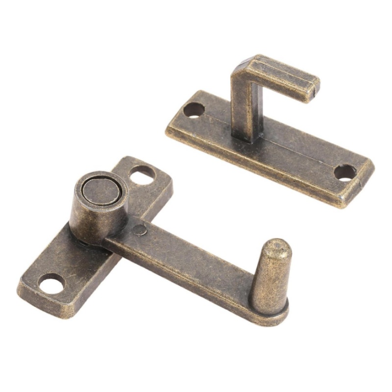 1 세트 청동 슬라이딩 창 도어 잠금 핸들 나사 금속  - Door Chain Guard 리뷰 및 가격