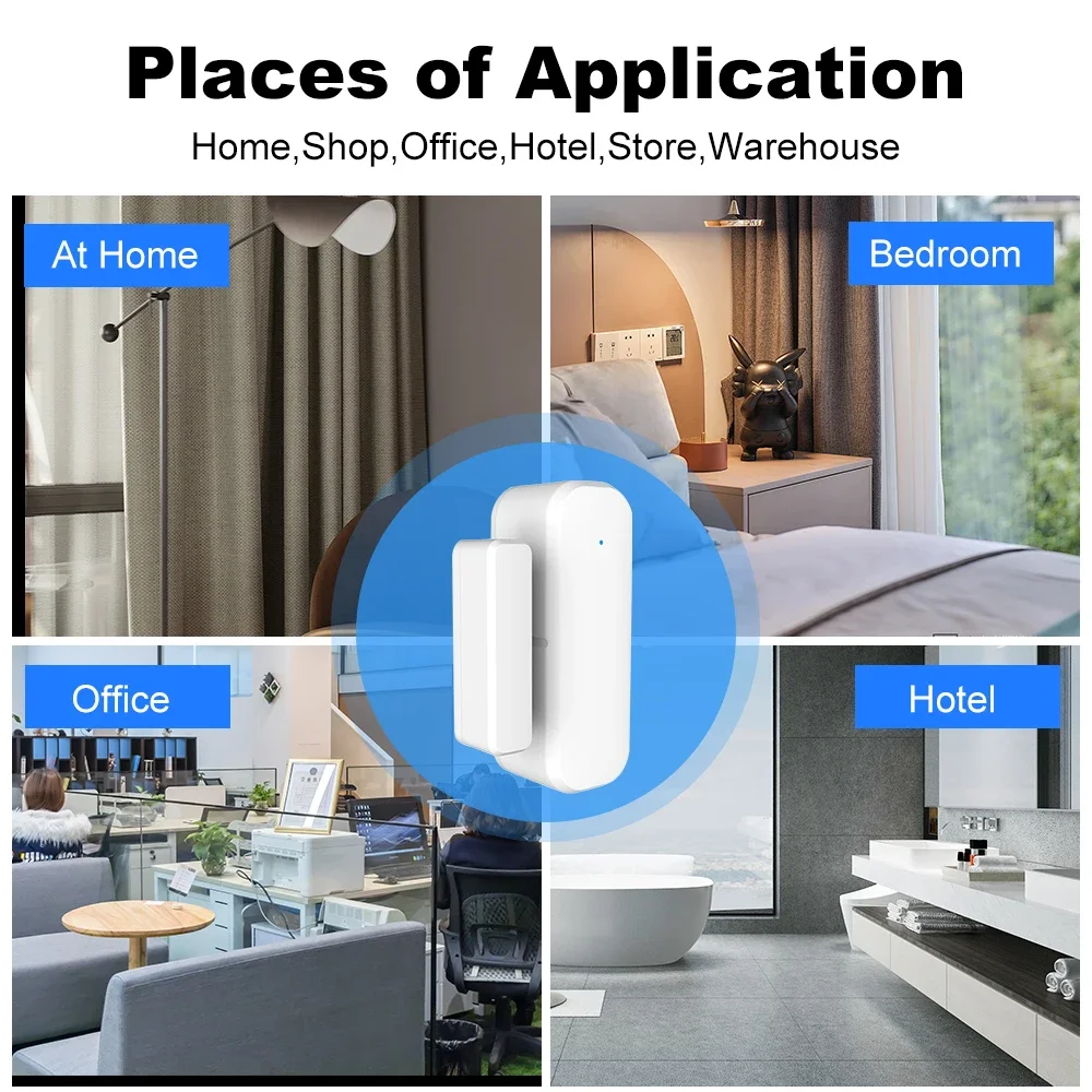 ZigBee 무선 도어 윈도우 센서 스마트 홈 자기 보 - Window Alarm Sensor 리뷰 및 가격