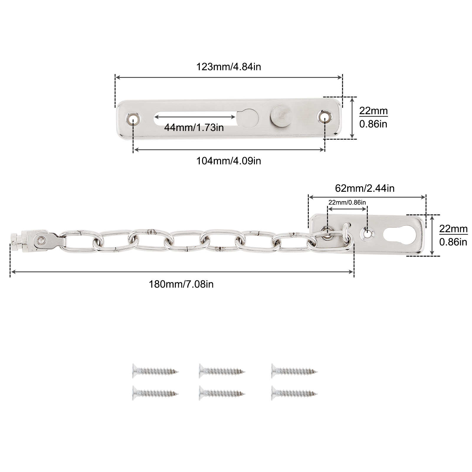 단단한 보안 도어 슬라이딩 체인 잠금 장치, 안전 펀치 - Door Chain Guard 리뷰 및 가격