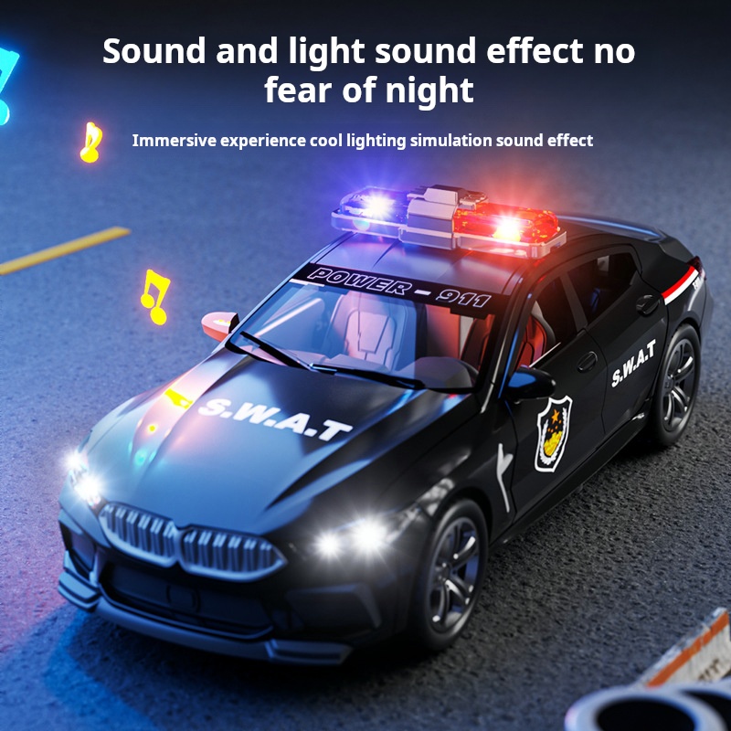 1:32 시뮬레이션 BMW M8 경찰차 자동차 모델 자 - Home Security Police 리뷰 및 가격