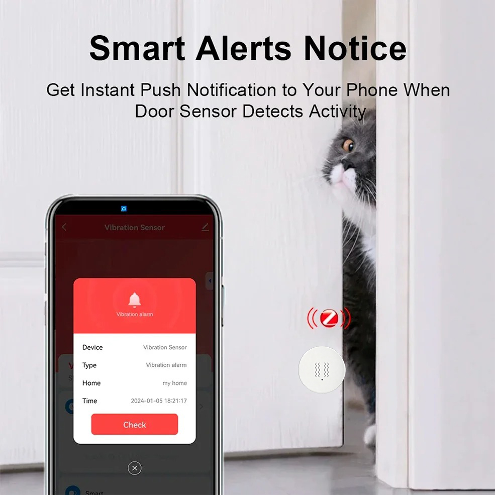 Tuya ZigBee 스마트 진동 및 기울기 센서 홈  - Home Security And Monitoring 리뷰 및 가격
