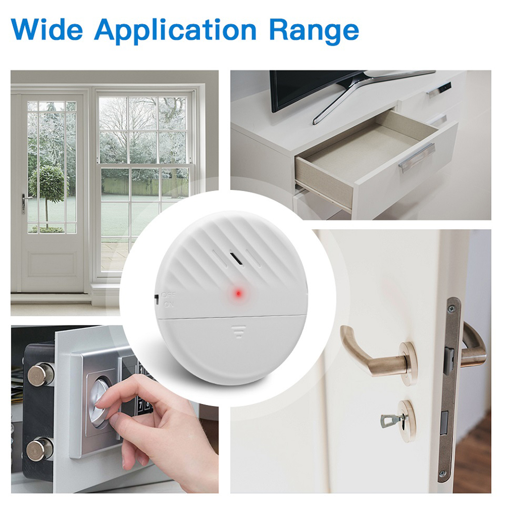 Elecpow 무선 도어 창 진동 센서 알람 125dB - Window Alarm Sensor 리뷰 및 가격