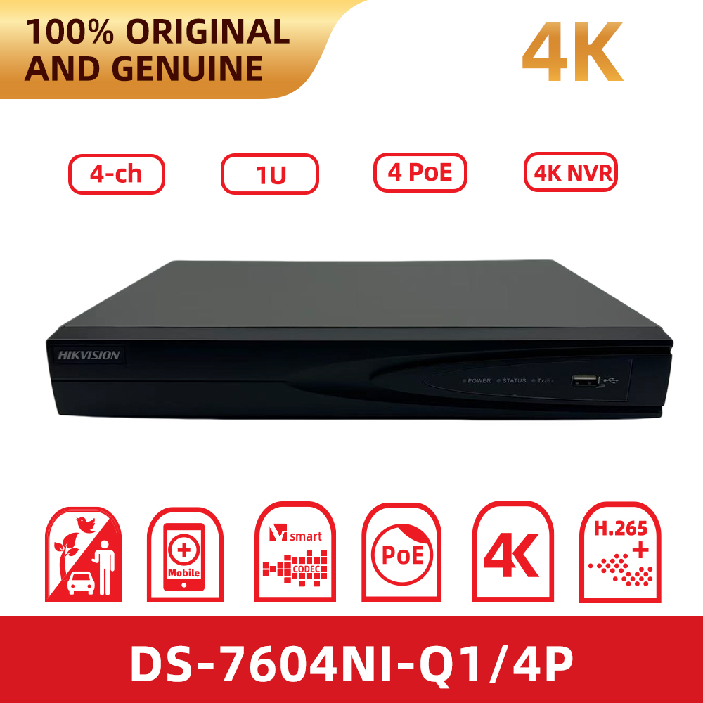 오리지널 Hikvision DS-7604NI-Q1/4P - Home Security System Hikvision 리뷰 및 가격