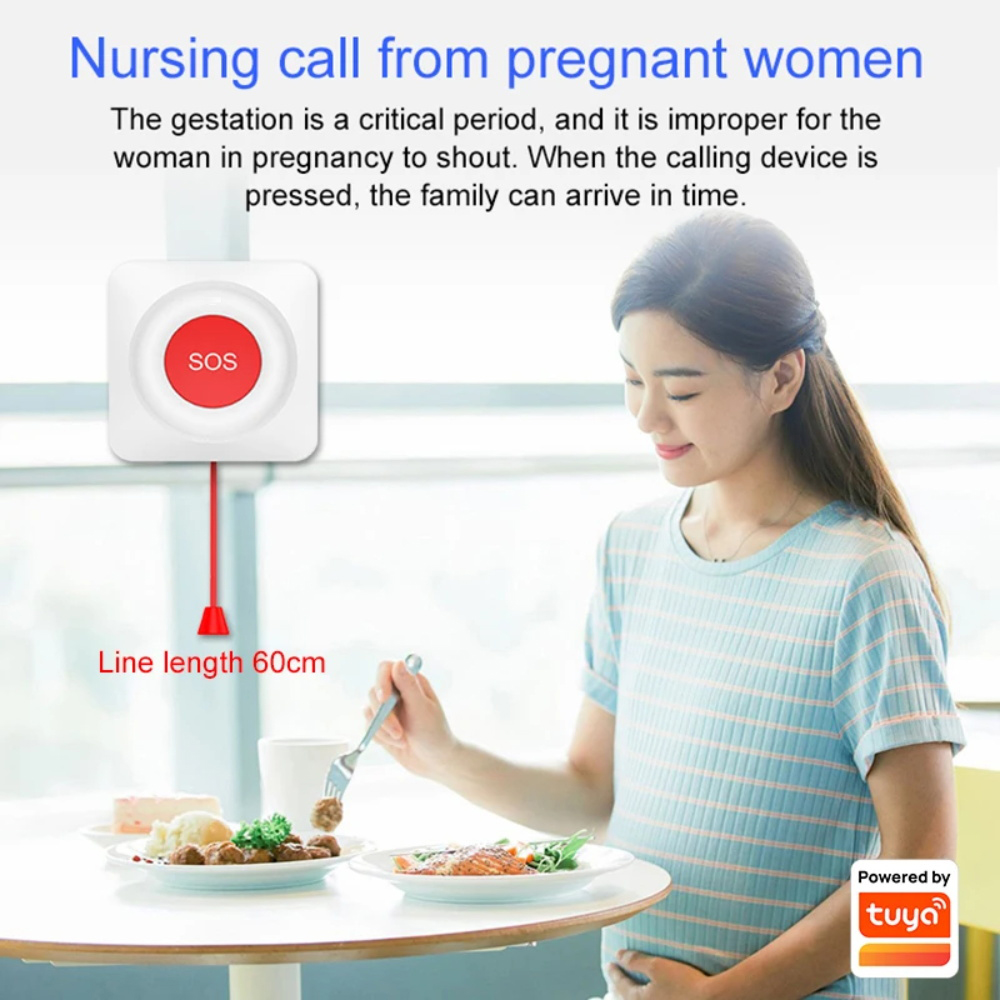 WIFI Zigbee 버튼톤 SOS 푸시 버튼 Tuya - Home Security Device 리뷰 및 가격
