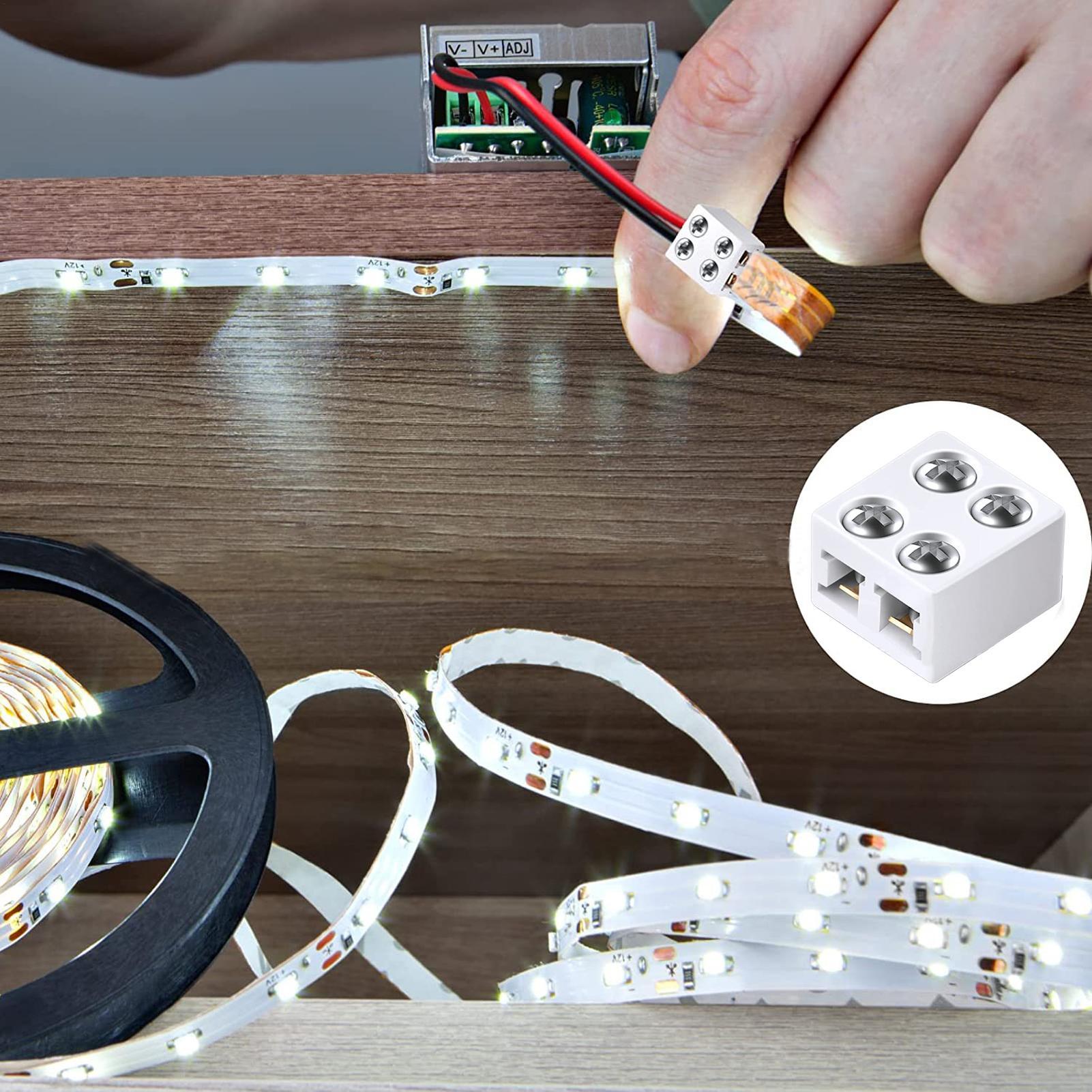 LED 스트립 커넥터 8mm 무땜납 스트립 라이트 커넥 - Home Security Providers 리뷰 및 가격