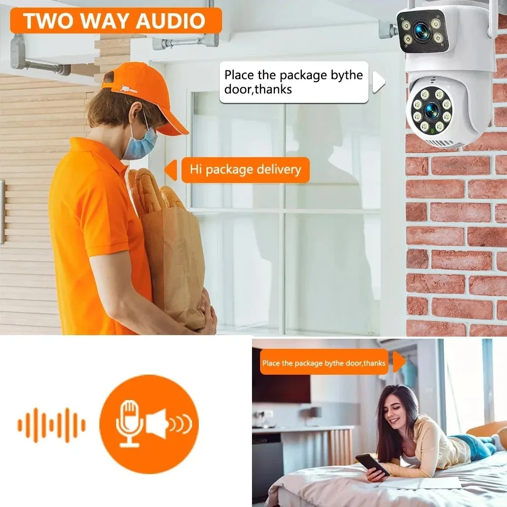 8MP 4K 듀얼 렌즈 인체 감지 PTZ 카메라 10채 - Home Security And Monitoring 리뷰 및 가격