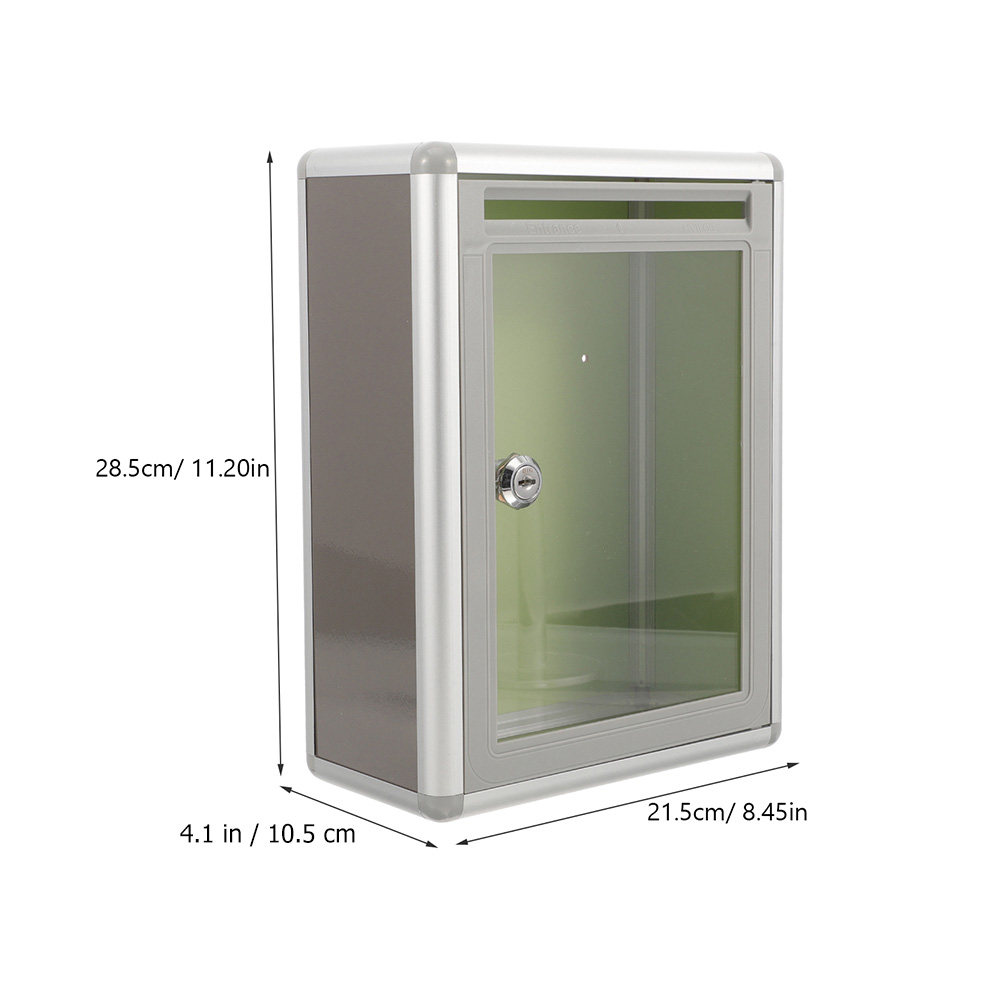 2Pcs 투명한 메일 박스 금속 벽걸이형 메일박스 잠금 - Home Security Box 리뷰 및 가격