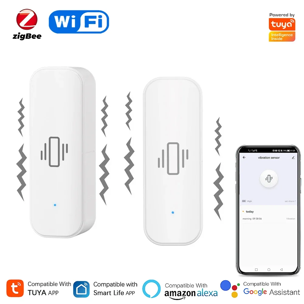 투야 와이파이 지그비 스마트 진동 센서, 홈 보안 보호 - Home Security And Monitoring 리뷰 및 가격
