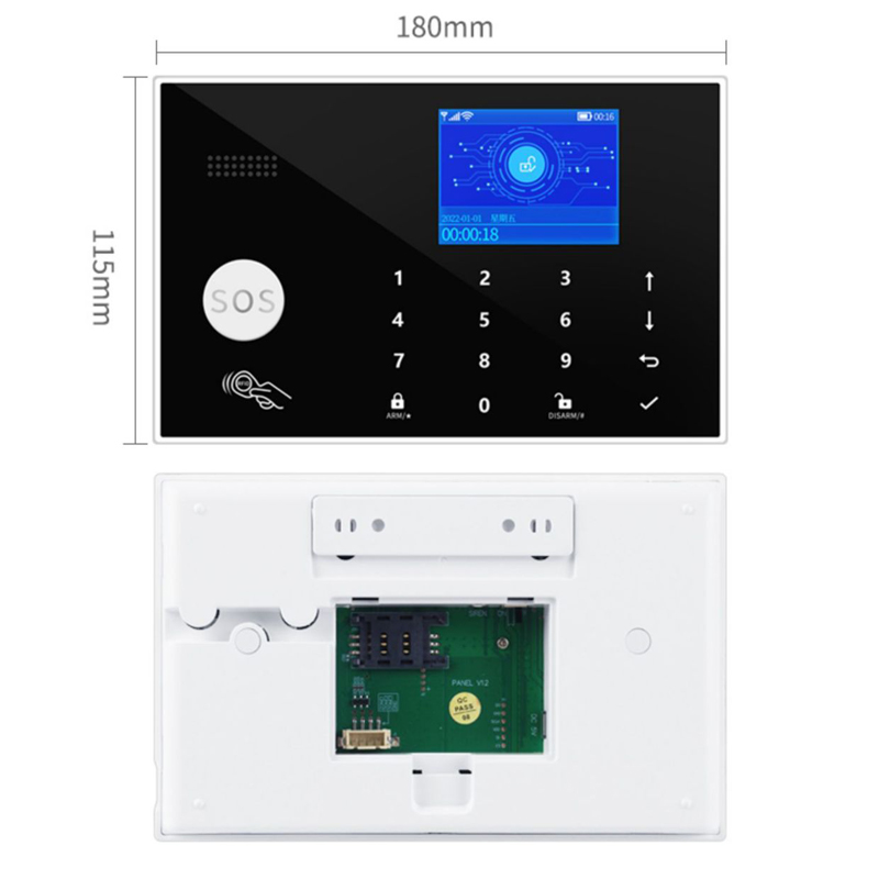 WIFI 카메라 GSM 경보 시스템 지원 3개 유선 구 - Home Zone Security Camera 리뷰 및 가격