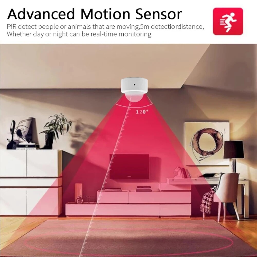 Zigbee 미니 PIR 모션 센서, 인체 모션 적외선 - Home Security Device 리뷰 및 가격