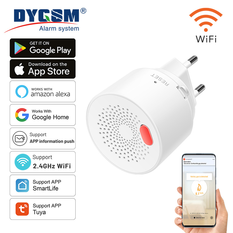 Tuya 스마트 홈 와이파이 천연 가스 센서, 가연성  - Home Security Device 리뷰 및 가격