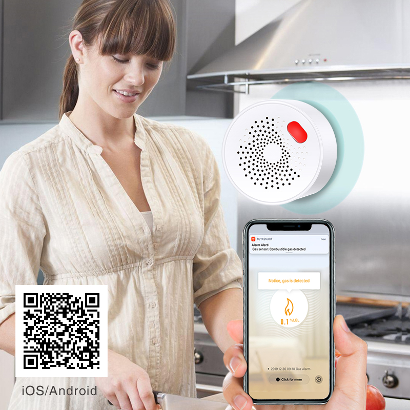 Tuya 스마트 홈 와이파이 천연 가스 센서, 가연성  - Home Security Device 리뷰 및 가격