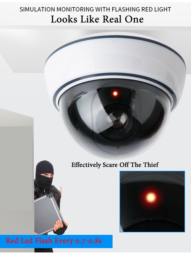 크리 에이 티브 블랙/화이트 가짜 돔 카메라 시뮬레이션 - Home Security Company 리뷰 및 가격